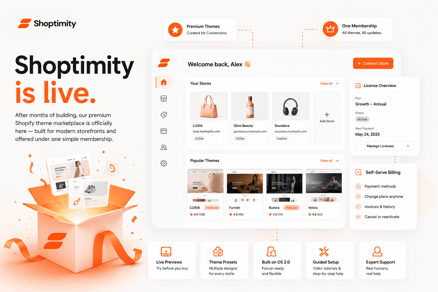 v1.0 — Shoptimity launch