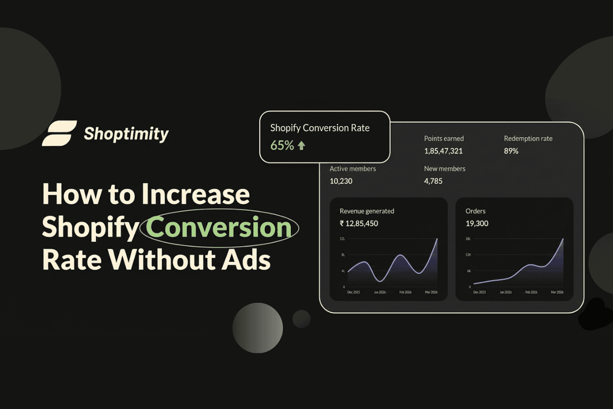 How to Increase Shopify Conversion Rate Without Ads (Shoptimity Guide)