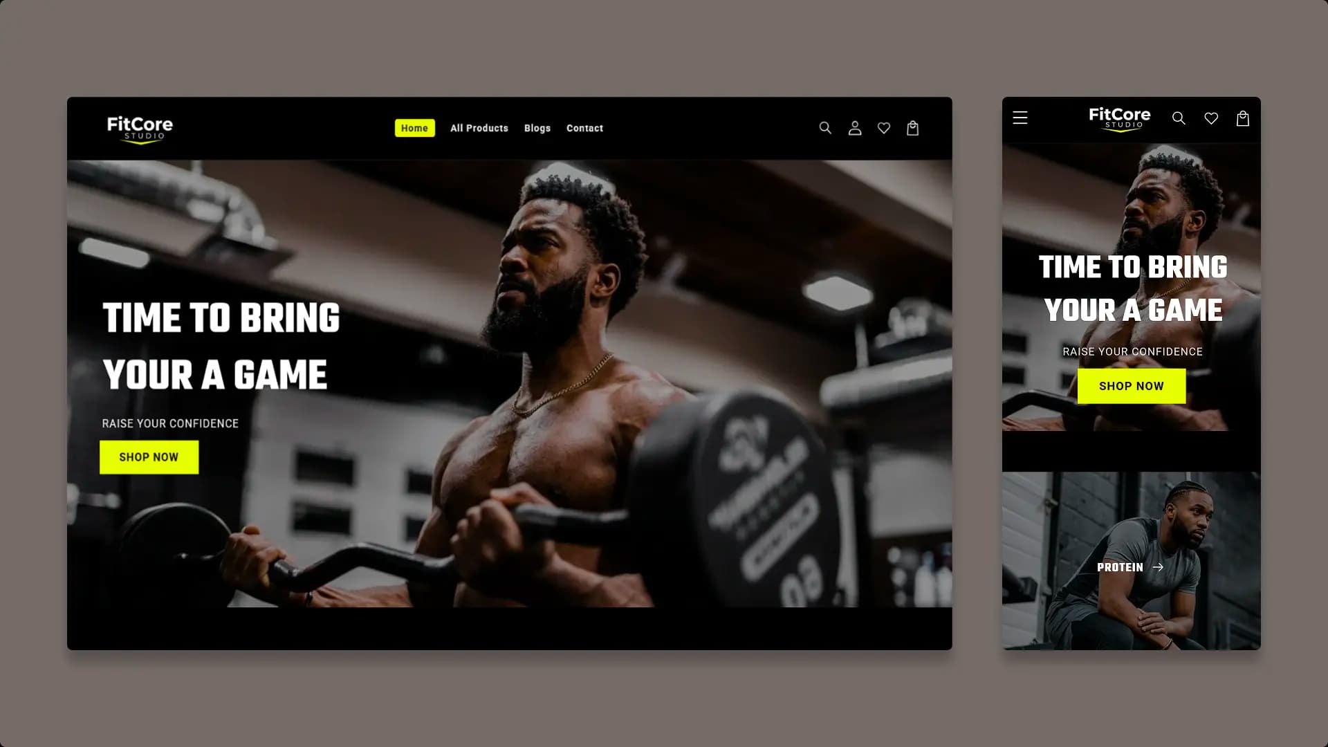 Fitcore — a premium Shoptimity theme for fitness & gym stores