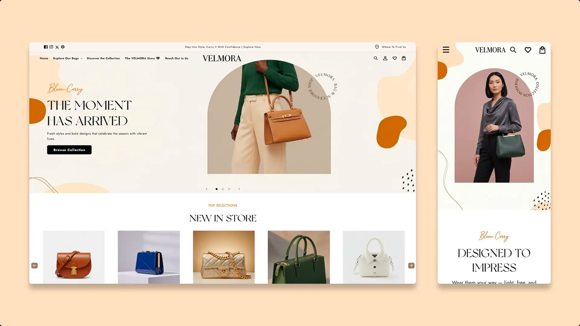 A finished storefront built on a Shoptimity theme